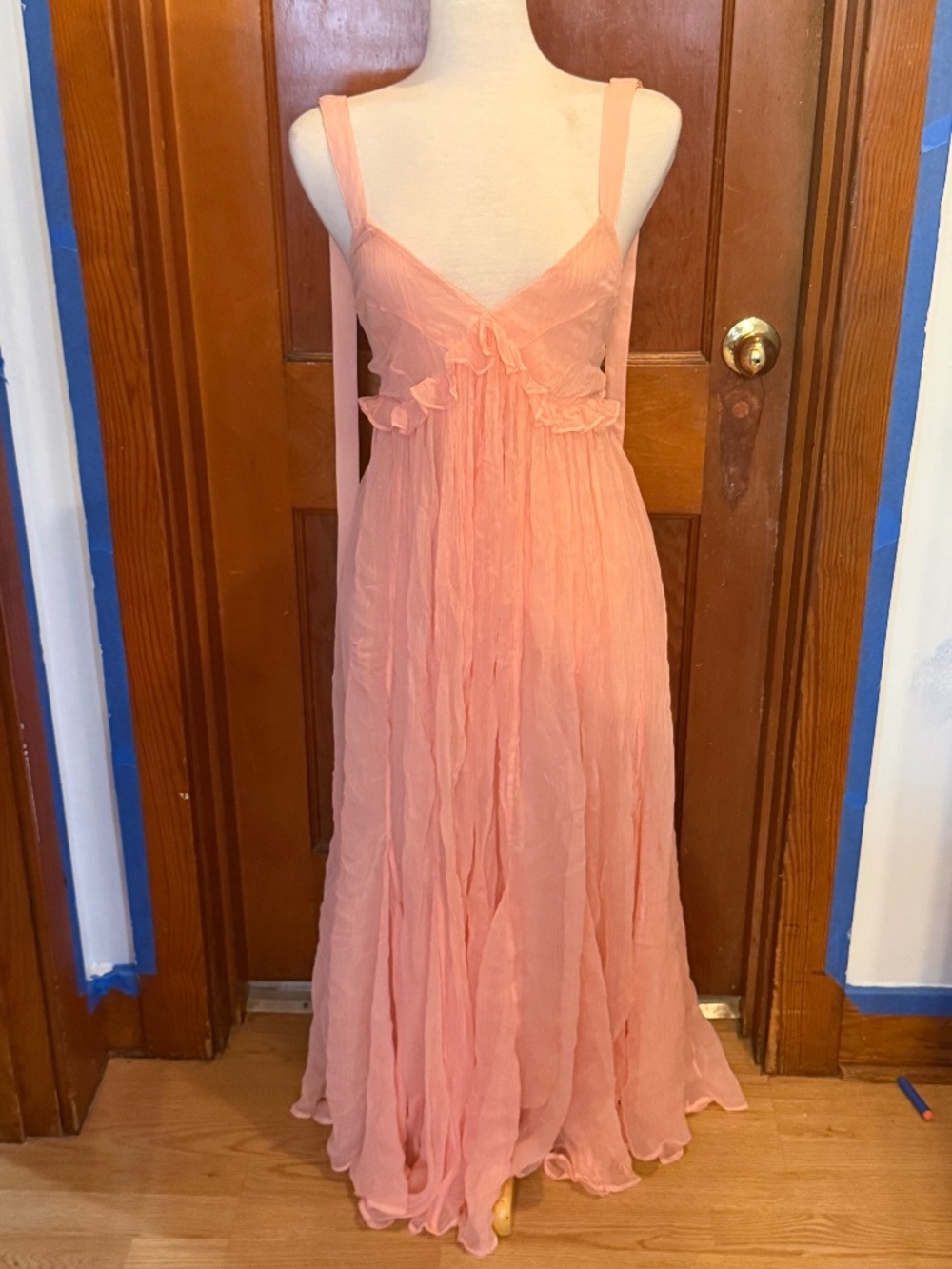 J Crew Feminine Pink Backless Dress